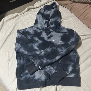 Champion Tie-Dye Pullover Hoodie - Blue